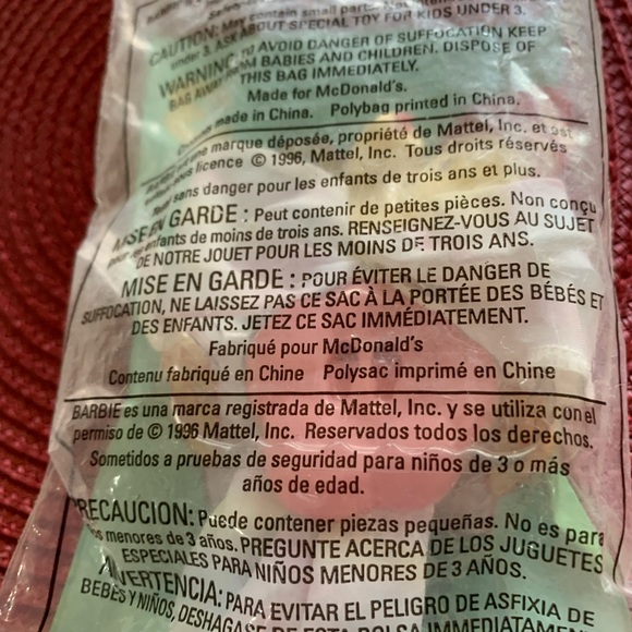 McDonald’s Barbie Happy Meal Toy Lot (3) Princess, Lifeguard & Japanese 1995&96 - Picture 11 of 12